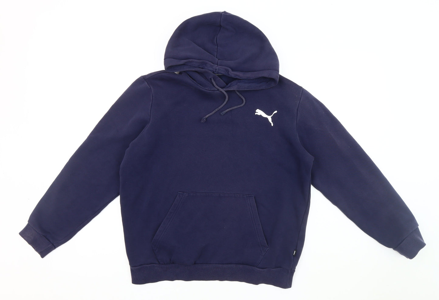 Puma Men's Blue Hoodie, Size S, Pullover Style