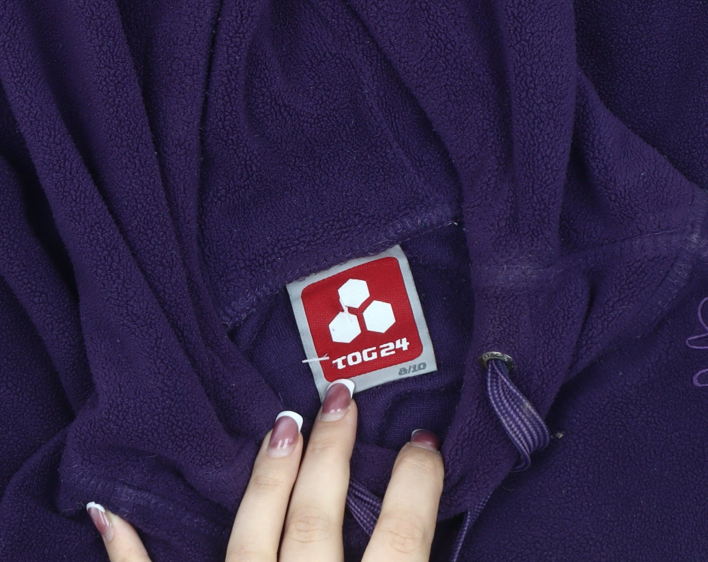 TOG24 Women's Purple Fleece Hoodie Size 8