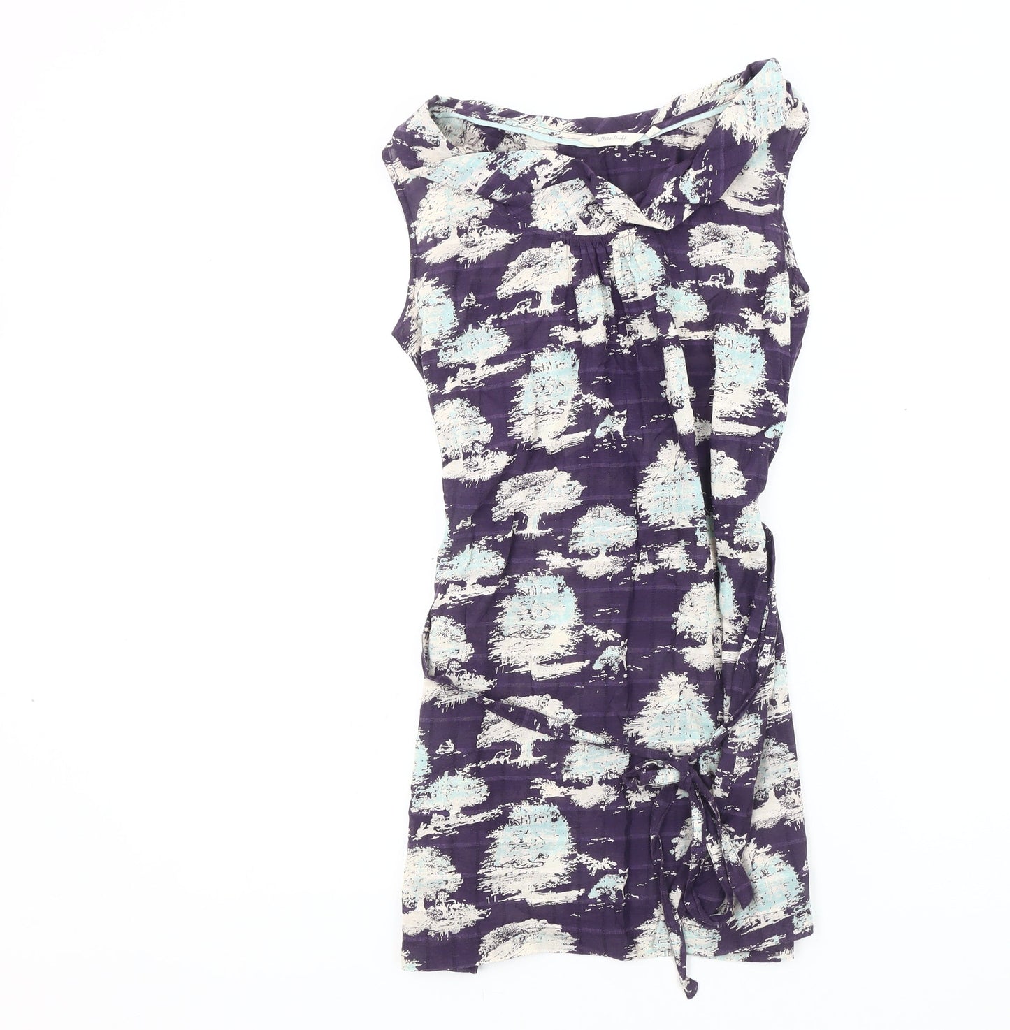 White Stuff Women's Purple Floral Blouse Size 10