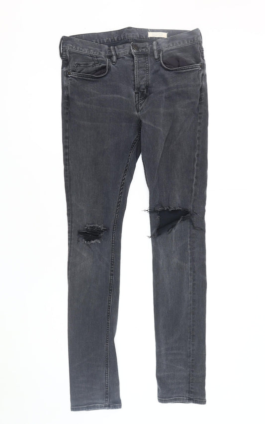AllSaints Men's Black Skinny Jeans Size 28