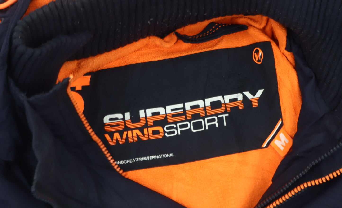 Superdry Men's Blue Windbreaker Jacket M Hooded