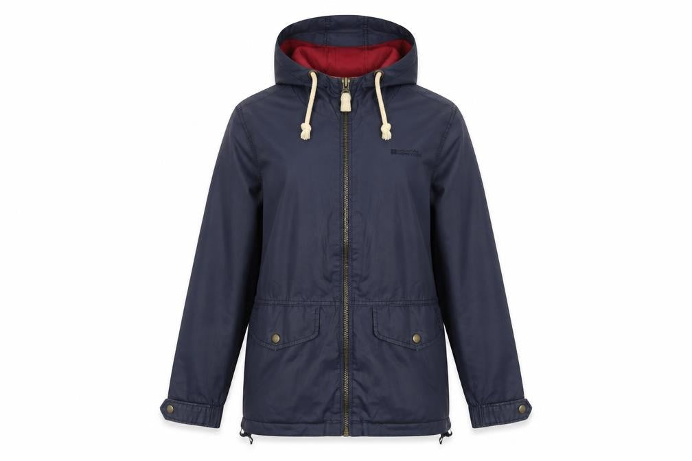 Womens UK Size 8 Regular Mountain Warehouse Blue Polyamide Jacket