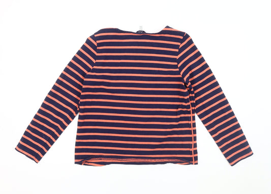 Joules Women's Multicoloured Striped T-Shirt, Size 10, Cotton