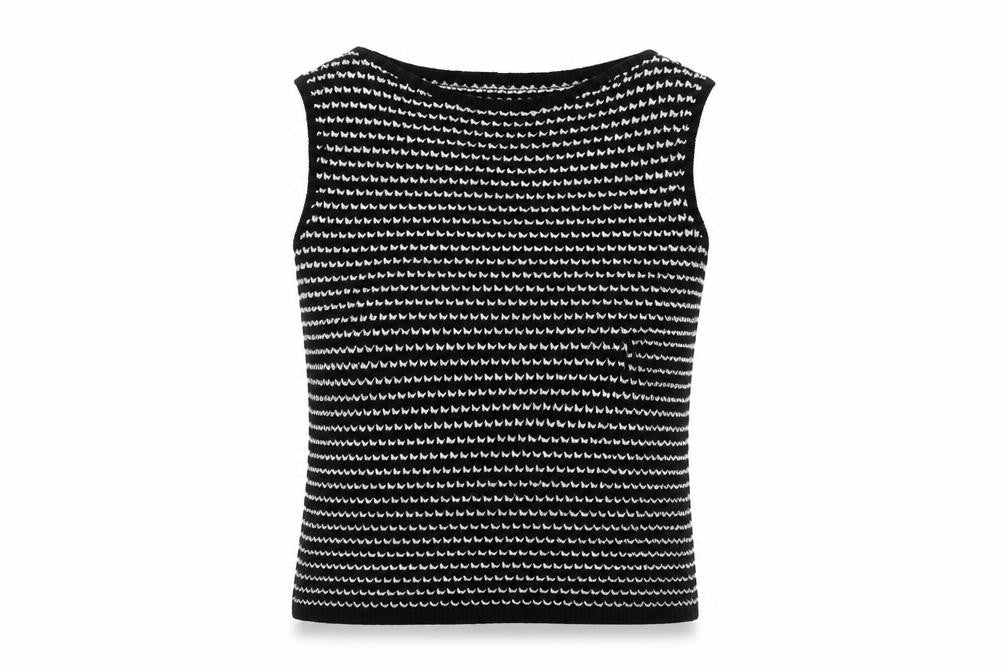 Womens UK S Regular Karen Millen Black Vest