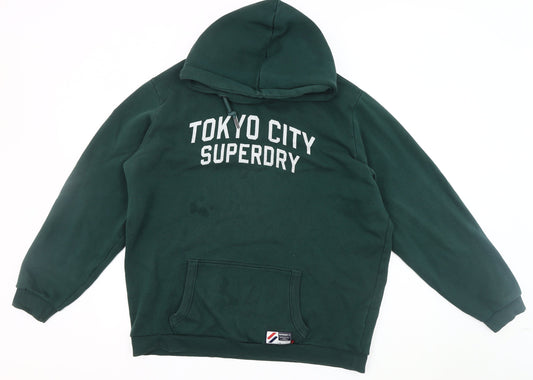 Superdry Men's Green M Logo Pullover Hoodie
