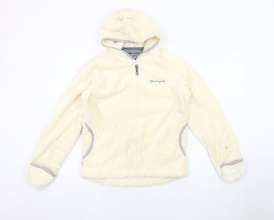Sprayway Girls' Ivory Fleece Jacket, Size 10-11, Winter