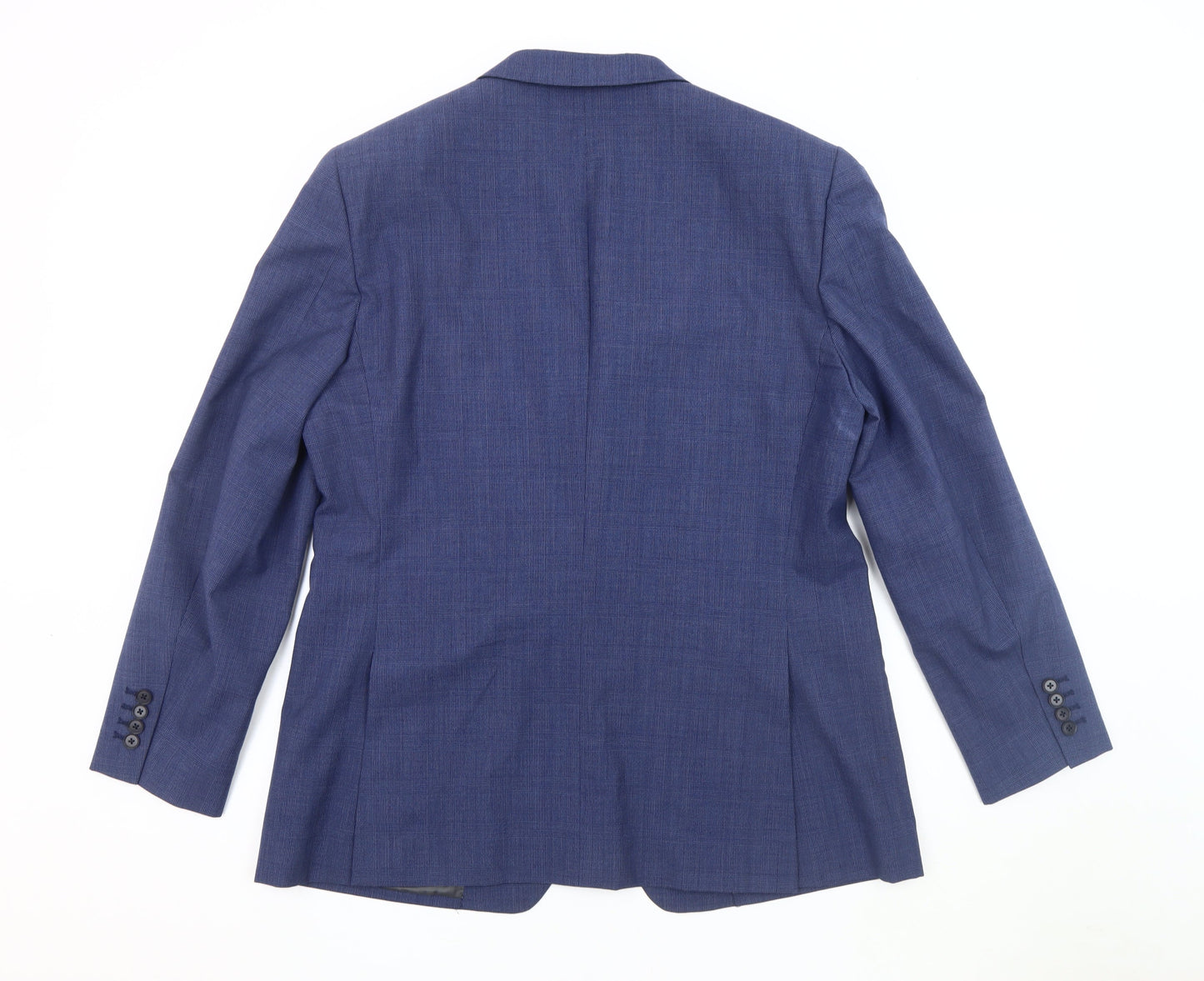 Charles Tyrwhitt Men's Blue Check Blazer, Slim Fit 44R