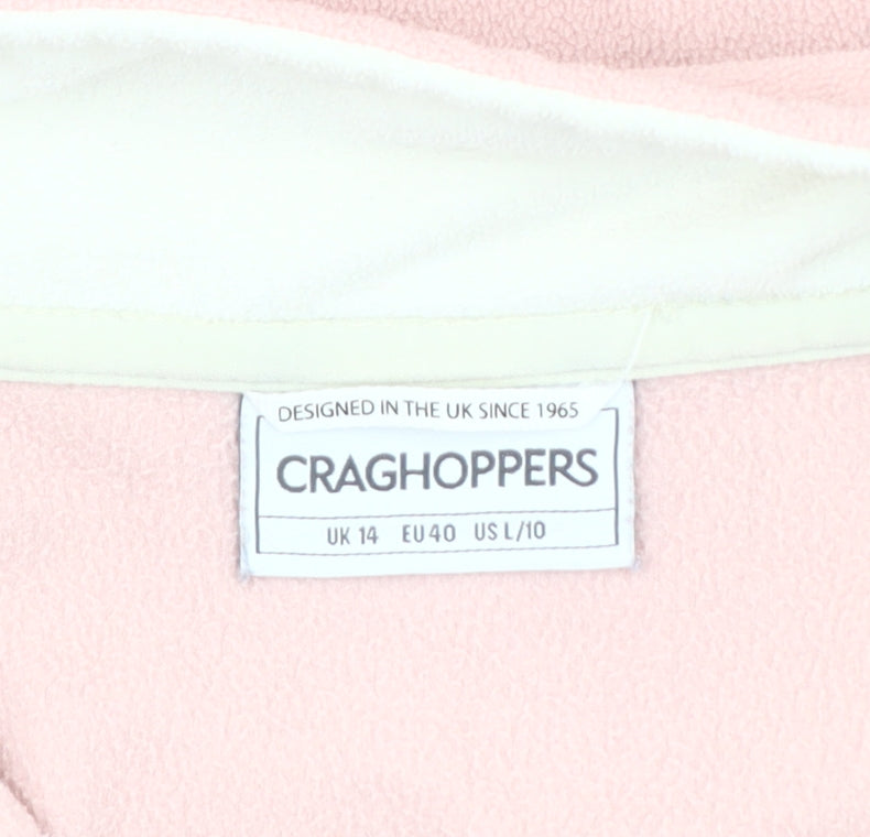 Craghoppers Women's Pink Fleece Pullover Sweatshirt Size 14