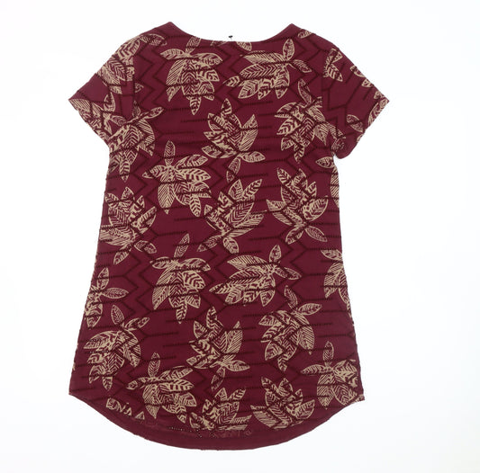White Stuff Women's Multicoloured Floral Top - Size 10