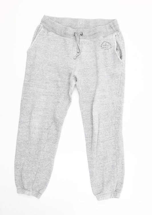 Jack Wills Men's Grey Jogger Trousers L - Gym Wear