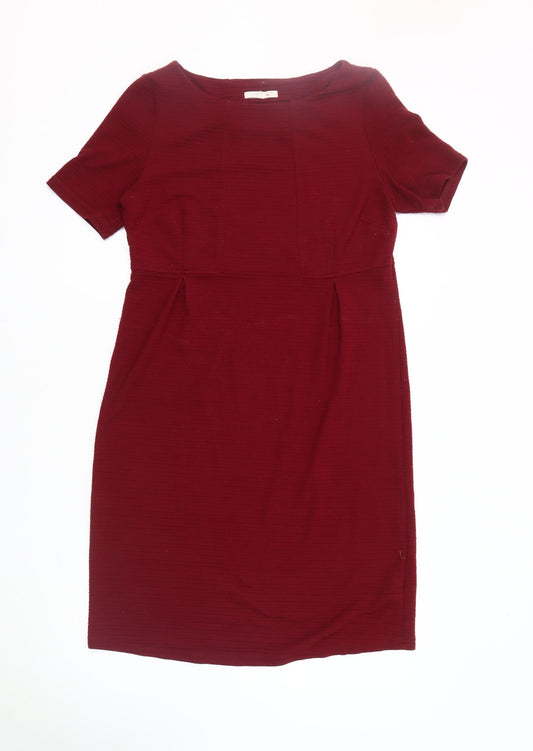 White Stuff Women's Red Sheath Dress Size 14