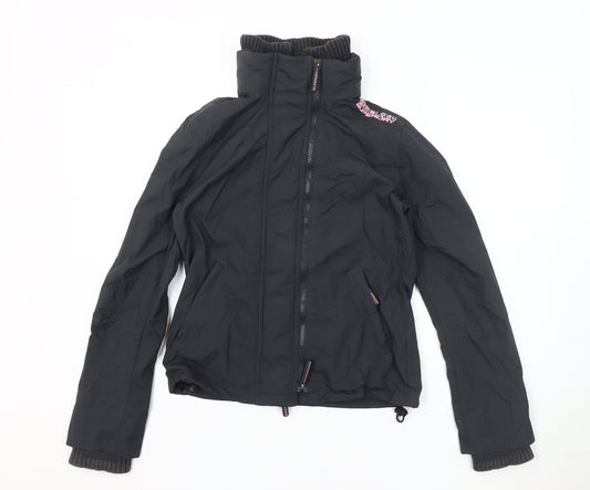 Superdry Women's Black M Basic Jacket with Logo