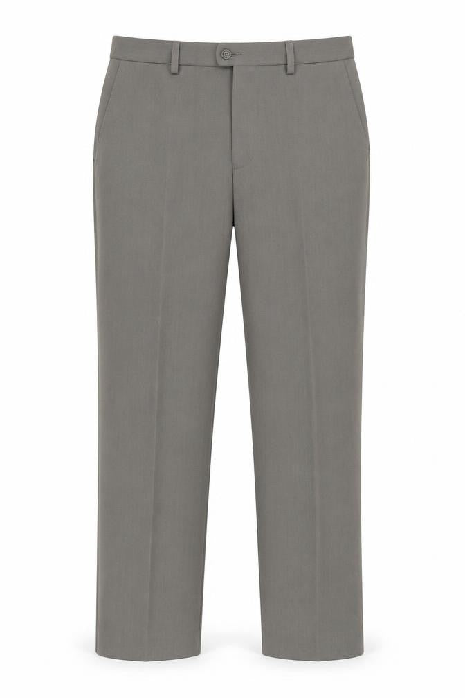 Marks and Spencer Grey Men's Trousers, Size 32, Wrinkle Resistant