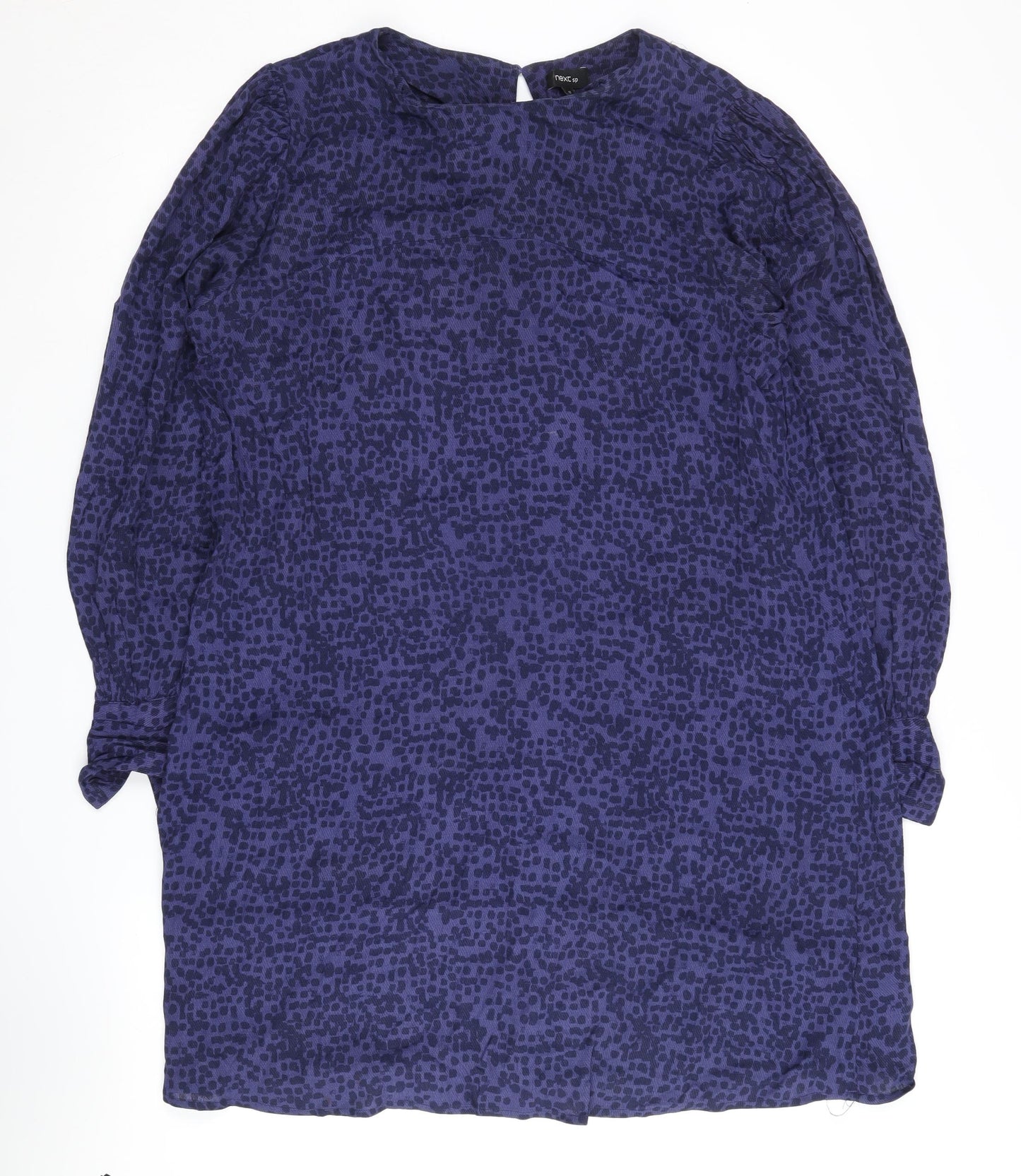 Next Women's Purple Long Sleeve Dress - Size 10