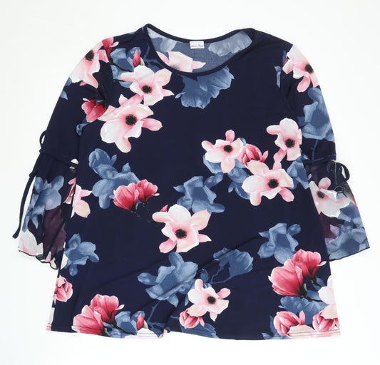 Stock Shop Women's Floral Tunic Blouse - Medium
