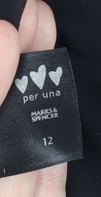 Marks and Spencer Black Camisole Blouse Size 12