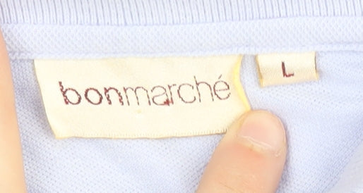 Bonmarché Women's Blue Polo Shirt - Size L