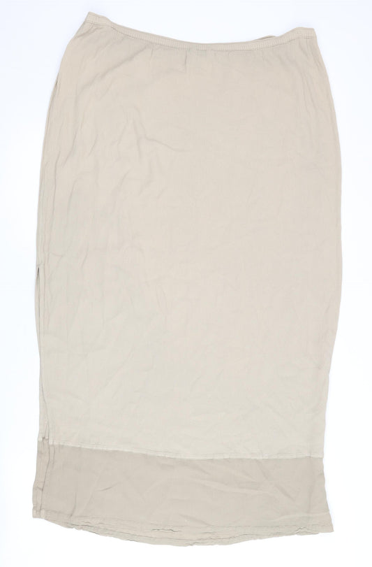 Planet Women's Beige Skirt Size L Viscose