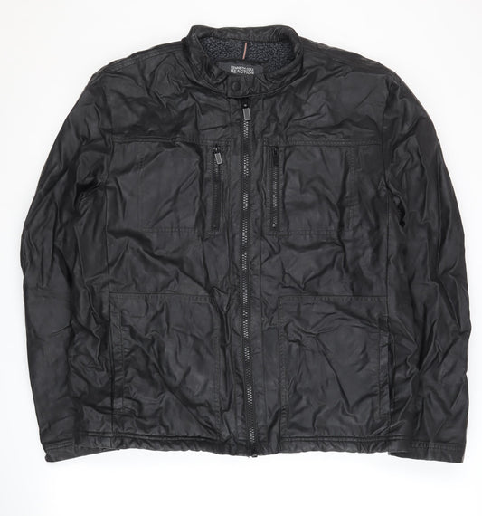 Kenneth Cole Reaction Men's Black XL Biker Jacket