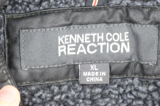 Kenneth Cole Reaction Men's Black XL Biker Jacket