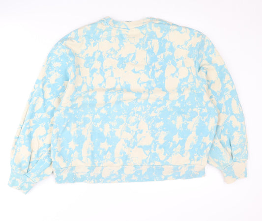 Monki Women's Blue Pullover Sweatshirt Size S