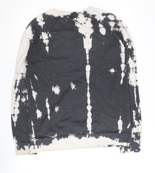Sparkle & Fade Women's Black Tie-Dye Sweatshirt S