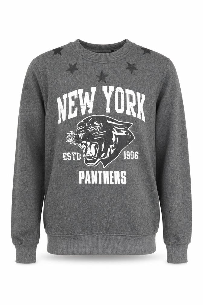 BCK & HRSY Men's Grey Graphic Sweatshirt S