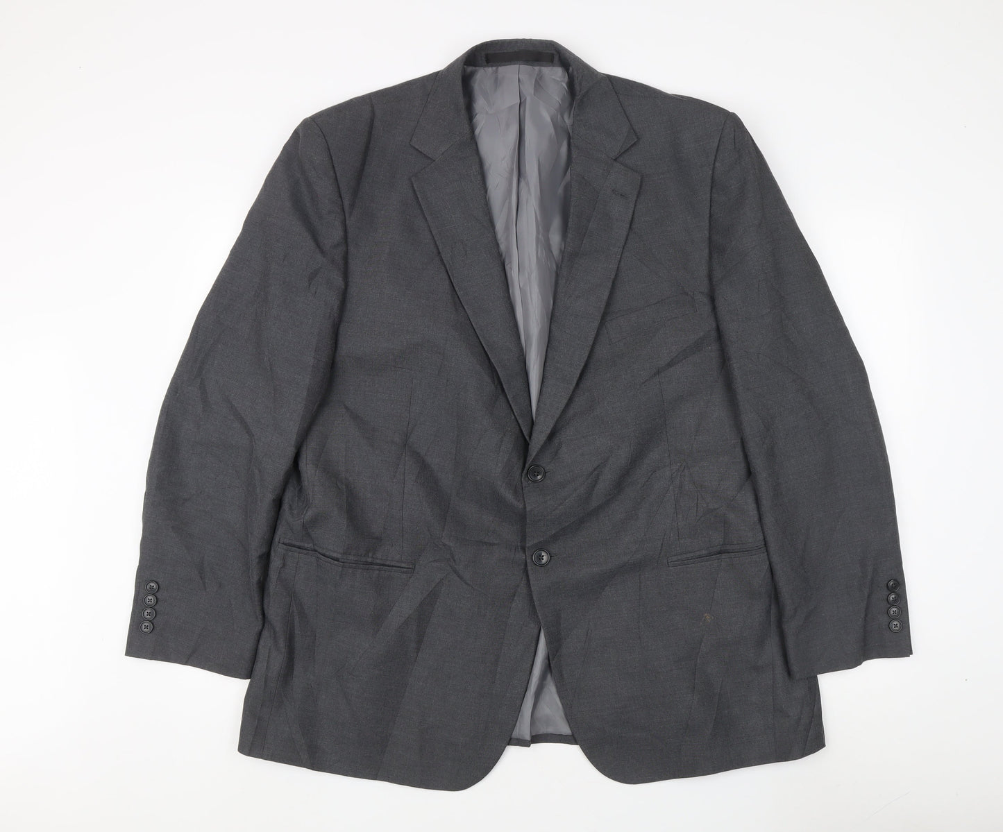 Marks and Spencer Men's Grey Suit Jacket 46R