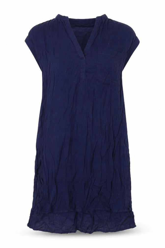 Marks and Spencer Women's Blue V-Neck Top Size 8