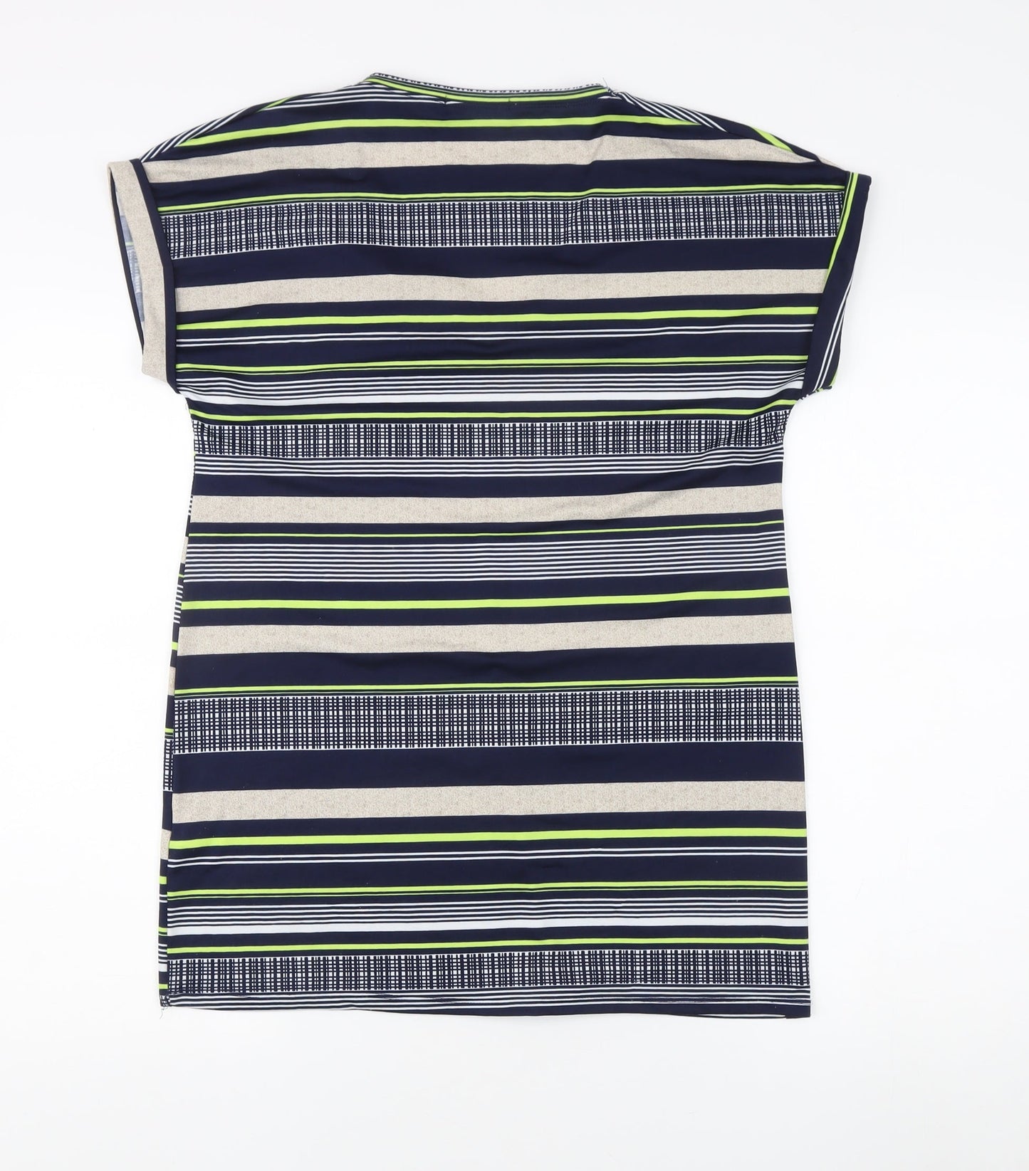 Alexara Women's Multicoloured Striped Top, Size S, V-Neck