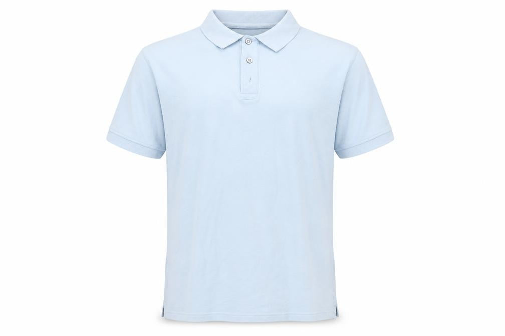 Marks and Spencer Men's Blue Polo Shirt S, Collared Solid