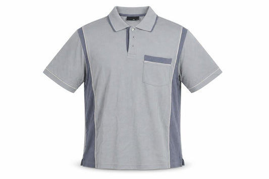 BHS Men's Blue Polo Shirt, Small, Short Sleeve, 100% Cotton