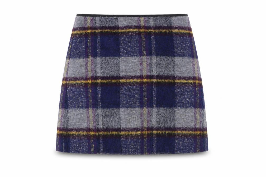 Marks and Spencer Women's Multicoloured Knee Length Plaid Skirt