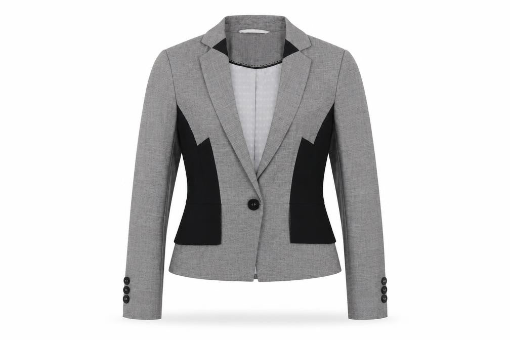 Marks and Spencer Women's Grey Suit Jacket Size 8