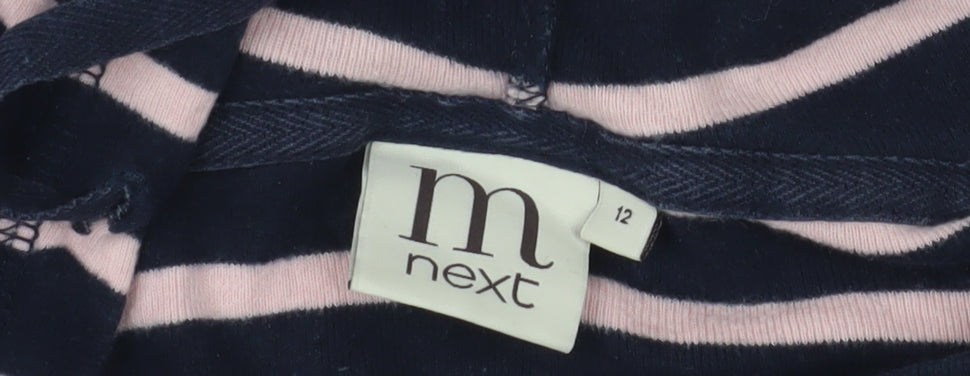 Next Women's Striped Pullover Hoodie - Multicoloured, Size 12
