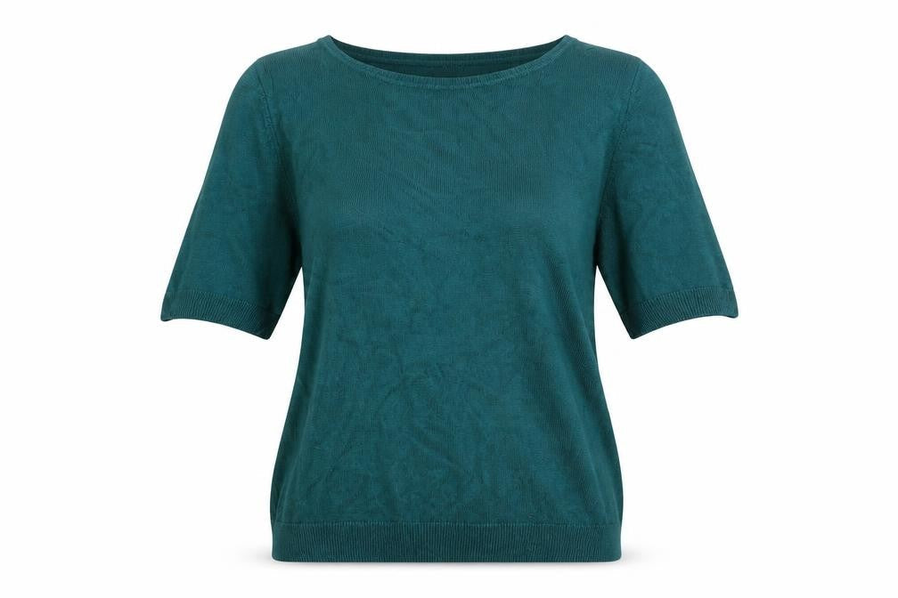 Marks and Spencer Women's Green Crew Neck Jumper Size 10