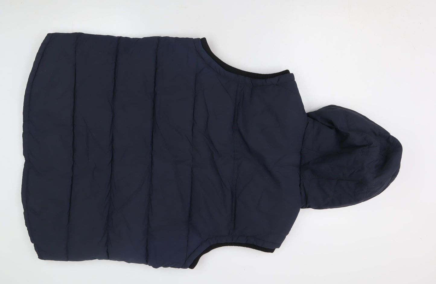 Next Men's Blue Puffer Jacket, L, Hooded, Zipped