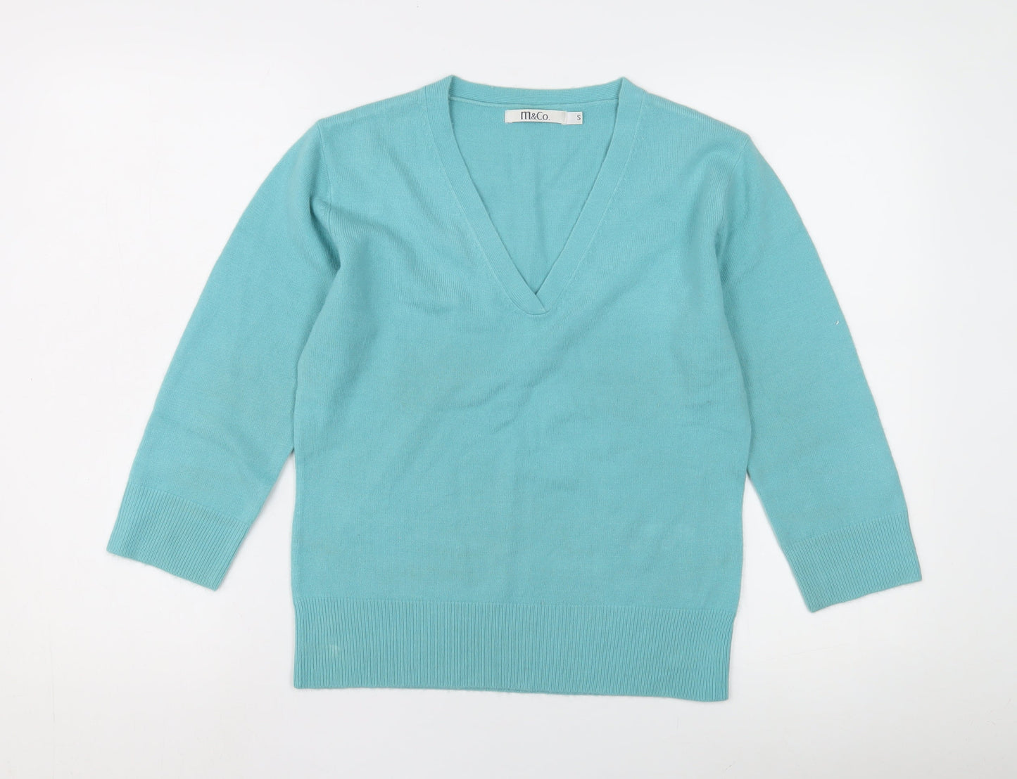 M&Co Women's Blue Pullover Jumper, Size S