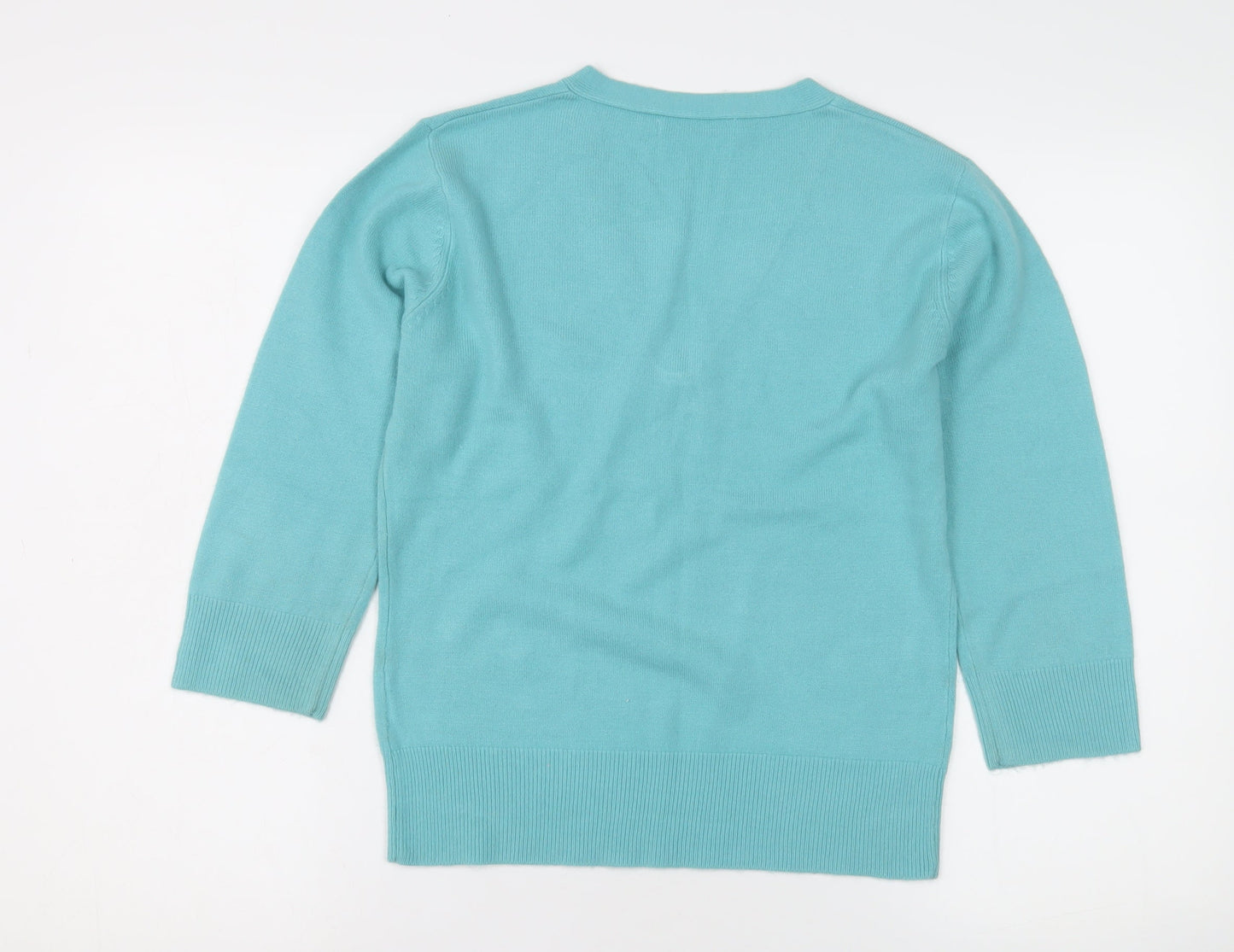 M&Co Women's Blue Pullover Jumper, Size S