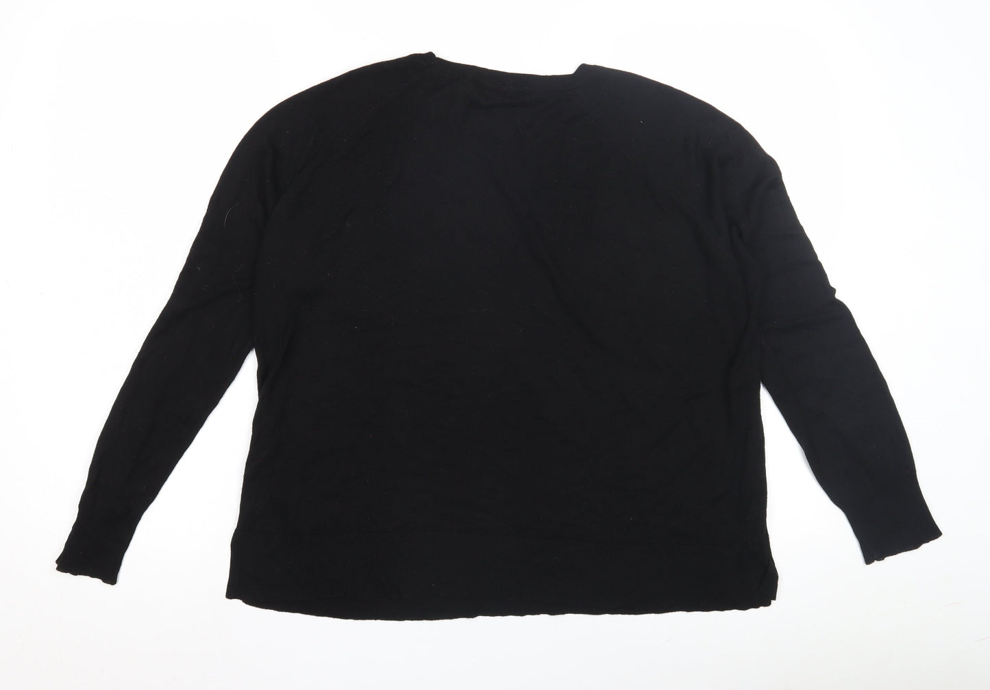 Zara Women's Black Pullover Jumper L