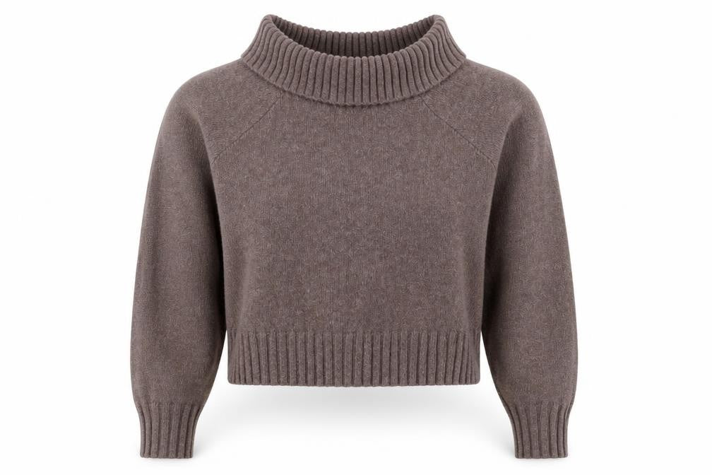 Womens UK S Relaxed Hollister Brown Pullover Tight-Knit