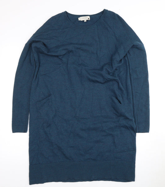 Hobbs Women's Blue Jumper Dress, Size 12, Casual Knit