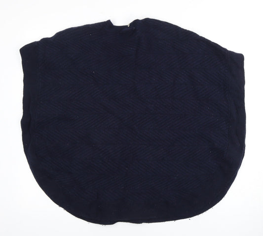 Wrangler Women's Blue Sleeveless Cape Knit Jumper