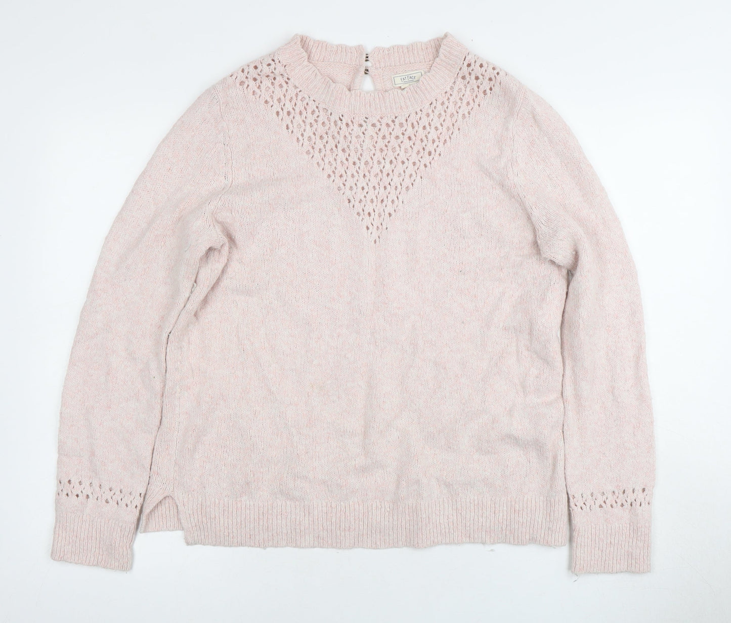 Fat Face Women’s Pink Knit Pullover Jumper Size 14