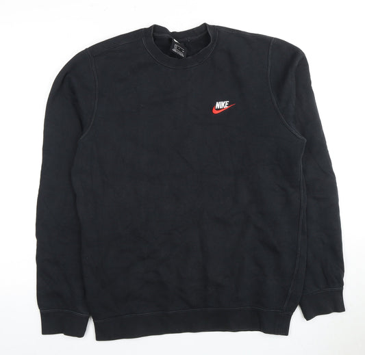 Nike Men's Black S Pullover Sweatshirt Logo