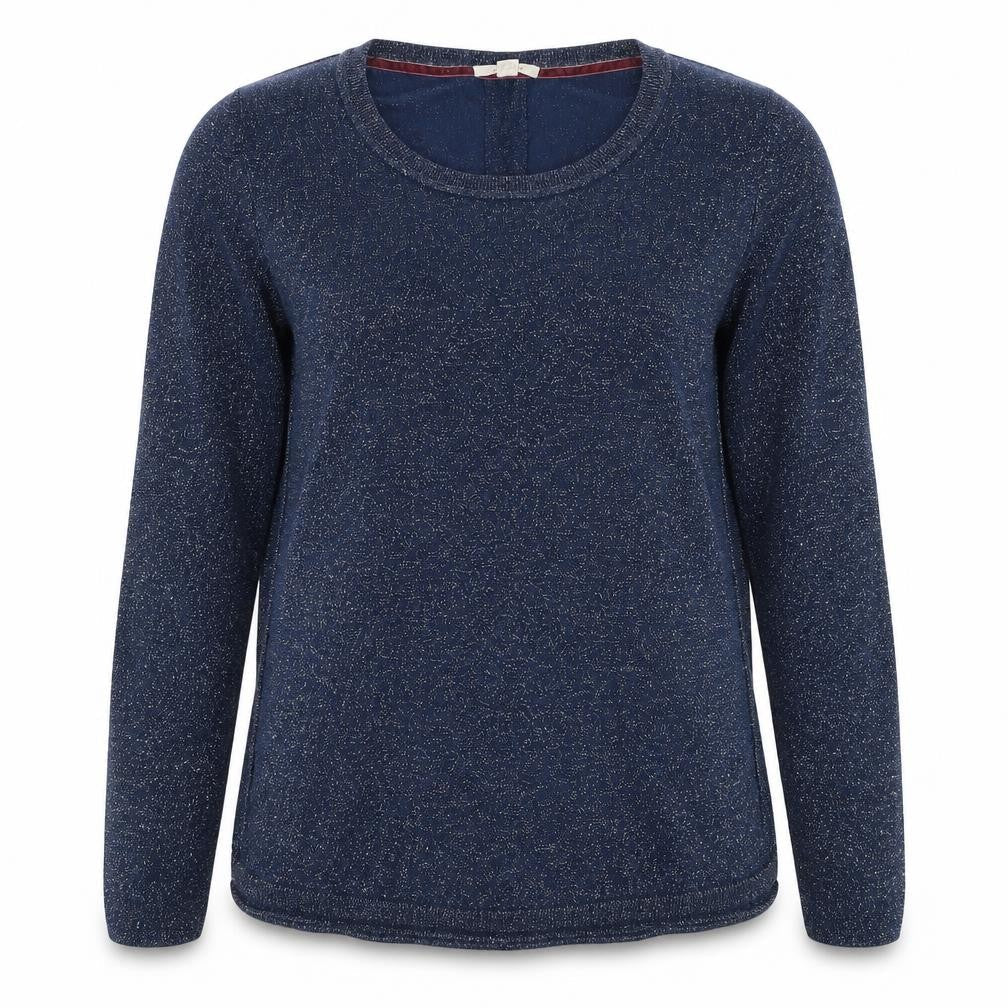 Womens UK 12 Regular White Stuff Blue Pullover Tight-Knit