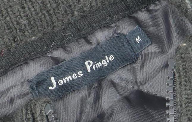 James Pringle Men's Black Mid-Length Jacket M