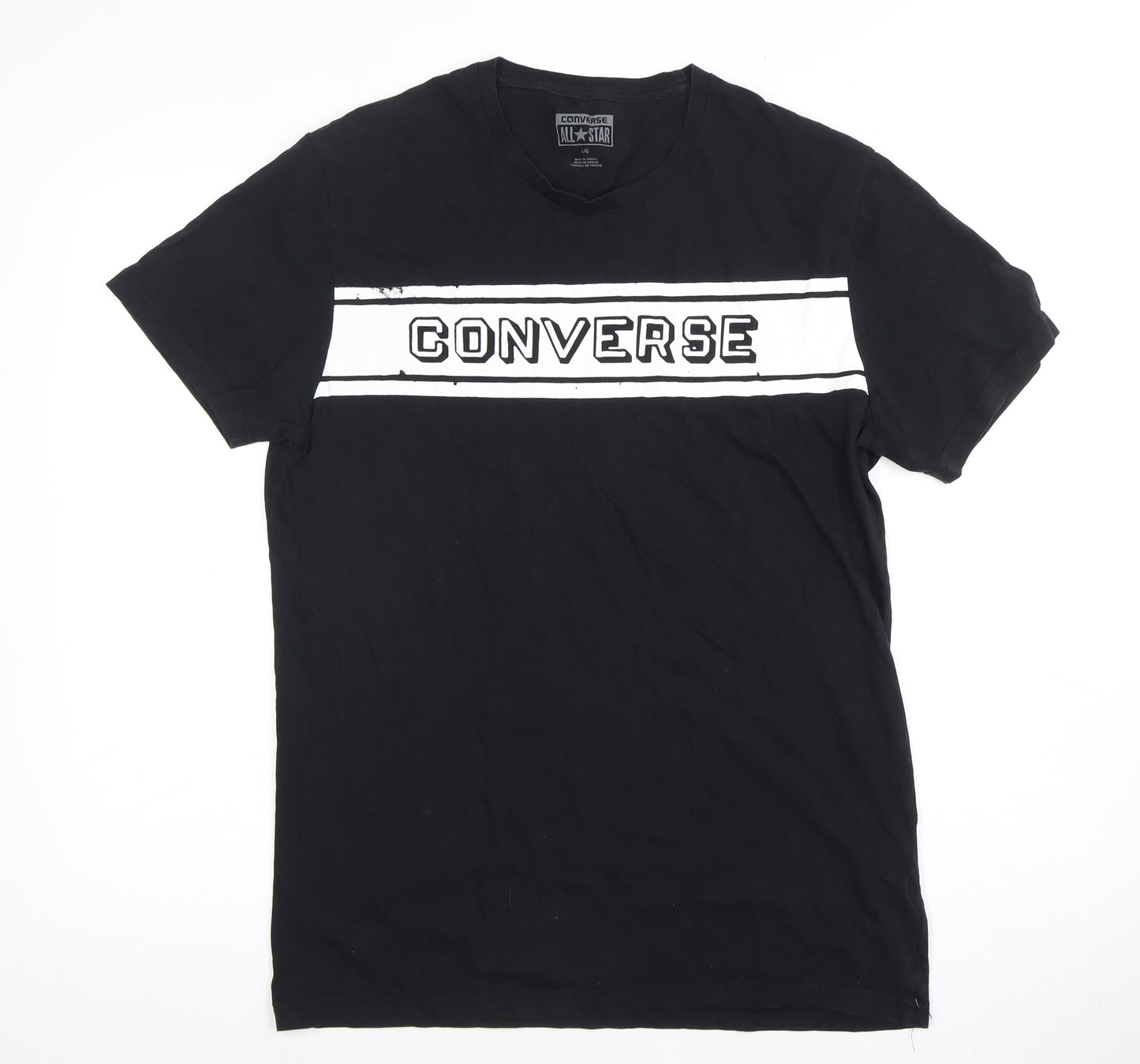 Converse Men’s Black Logo T-Shirt L