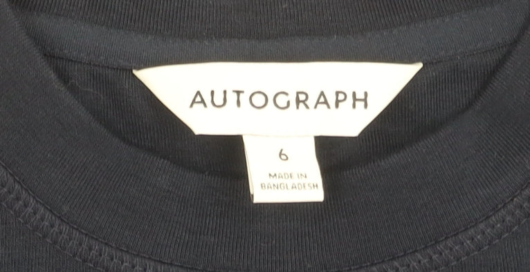 Marks and Spencer Women’s Black T-Shirt Size 6