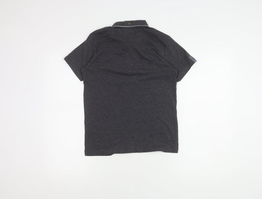 Haywire Boys' Grey Polo Shirt, Medium, Short Sleeve, Casual